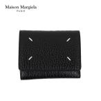 Maison Margiela メゾン マルジェラ Three Fold Wallet スリー フォールド ウォレット 三つ折り財布 メンズ レディース ブラック レザー SA3UI0010 P4455 T8013