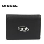 並行輸入品 DIESEL ディーゼル TRI-FOLD COIN XS WALLET 三つ折り財布 メンズ レディース ブラック X09356-P0685-T8013 レザー 本革 札入れ コインケース 財布