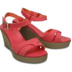 crocs クロックス Leigh Sandal Wedge W サンダル レディース  Ppy/Mrm ヒール　ウェッジ