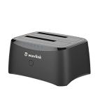 WAVLINK USB 3.0 SATA I/II/III デュアルベイ 外付けハードドライブ ドッキングステーション、2.5/3.5インチ SSD