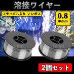 半自動溶接機 溶接 ワイヤー ノンガス フラックス 0.8mm 1kg 2個 軟鉄 100v 200v MIG 100 130 160 200 スズキッド アーキュリー