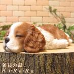 置物 動物 可愛い 犬の置物 キャバリア まったりドッグ リアル いぬ イヌのオブジェ ガーデニング 庭