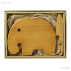 プチママン キッズウッドナイフ＆カッティングボードセット エレファント　スパイス spice 雑貨 まな板 子供 キッズ ぞう ゾウ 木製 ギフト キッチン おままごと