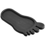 キジマ(kijima) サイドスタンドプレート 足型 汎用 ブラック 213-900