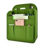 Newseego 高級バッグインバッグ リュック インナーバッグ フェルト A4 B4 B5 縦 化粧ポーチ 縦型 自立 iPad 小物収納ポー