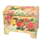 パンチスタジオ トリンケット ジュエリーチェスト 収納 フタ付き ミラー付き 宝石箱（モダンローズ） ・定形外郵便物不可