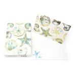 パンチスタジオ グリーティングカード （海の生き物×ホワイト） ハイタイド 封筒セット ポーチ型ボックス入り