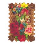  дырокол Studio Valentine карта маленький размер ( цветок × шоко ) конверт имеется retro поздравительная открытка 