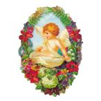  дырокол Studio маленький размер ( кий pito× цветок ) конверт имеется retro поздравительная открытка ангел 