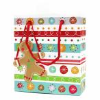 The Gift Wrap Company [ Рождество ] подарок сумка S размер ( снег. кристалл × окантовка )