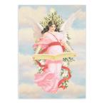 MICHEL &amp; CO Рождество карта открытка ( розовый. одежда. ангел ) retro поздравительная открытка 