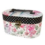 パンチスタジオ バニティケース 収納 フタ付き 化粧箱（ドッティローズ） ・定形外郵便物不可
