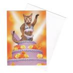 [35%OFF] Portal животное поздравительная открытка конверт имеется Feline Surprise ( рождение праздник .)