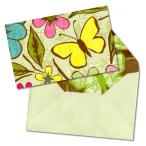  Roger la панель поздравительная открытка конверт комплект тиснение ( бабочка × цветок × зеленый )