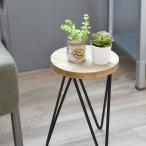 ポッシュリビング サークルスタンド ラック フラワースタンド サイドテーブル ポットスタンド 丸形 アイアン M H30cm サイドボード 木製 おしゃれ かわいい 北欧