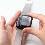  Elecom Apple Watch 40mm для полный покрытие кейс premium стекло высота прозрачный черный AW-23EFCGPBK