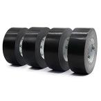 BOMEI PACK клейкая ленты ткань чёрный канал лента крепкий упаковочная лента ремонт лента 50mmx25m упаковочная лента ткань 4 упаковка 