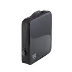  Elecom DVD CD кейс semi твердый застежка-молния есть 160 шт. входит черный CCD-H160BK