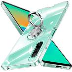 ショッピングxperia 10 iv Xperia 10 IV ケース リング 透明 ソニー SO-52C カバー SOG07 スマホケース クリア tpu 耐衝撃 滑り止め シリコ