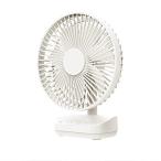 トップランド 卓上扇風機 デスクファン 12cm コンパクト コードレス どこでもファン (風量3段階) 3電源対応 (AC + USB + 内