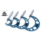 Beslands マイクロメーター 厚み測定器 0~100mm 0.01mm 外側マイクロメーターセット 四本組 マイクロゲージ ケース付き