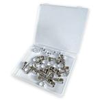 YOU+ 5C для F type разъем 20 шт aluminium кольцо пластик кейс * простой с руководством пользователя ( избыточный 20 шт! более ... так же кейс . может хранить!) антенна контактный 