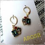 《AROSH》カラフルビジューピアス