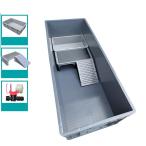 ta-toru бак черепаха аквариум большой пластик черепаха для аквариум pi-kru садок для разведения клетка box большой осушение . имеется товары для домашних животных рептилии наблюдение легко . починка простой 