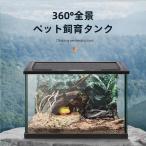 ショッピングテラリウム テラリウム 飼育ケージ ガラス水槽 透明度高いピークル脱走防止フタ 爬虫類 両生類 カメ カニ トカゲ ヤモリ ヘビ向け 観察しやすい グラステラリウム