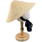 麦わら帽子 キッズ ベビー 三角笠型 ストローハット ピークル あご紐付き リボン かわいい 男の子 女の子 お出かけ 外遊び 夏