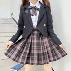 ショッピング入学式 スーツ 女の子 卒業式スーツ女の子5点セット大きいサイズピークル小学生卒服ジャケット/ブラウス/スカート入学式冠婚葬祭子供服中学生高校生対応きれいめフォーマル