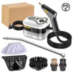 スチームクリーナー高温高圧蒸気洗浄機スチームクリーナーハンディ2500W110V6段階調整105℃消毒除菌ダニ駆除株式会社錦大容量台所キッチン油煙油汚れ