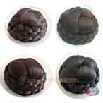 和装ウィッグ シニヨン付け毛 黒髪 まとめ髪 ピークル 和洋兼用 着物 髷 かもじ つけ毛 簡単 きれい シニヨン ういっぐ 結婚式 卒業式にも 上品仕上げ