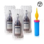 ワイン保護袋 緩衝材 梱包材 インフレータブル 100枚 ピークル ボトルプロテクター スリーブ 旅行用 トラベルバッグ 荷物用 リキュールキャリア 持ち運びに