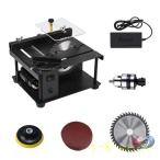  Mini стол so- настольный круг пила запись максимальный разрез 40mmpi-kru лезвие пилы высота настройка угол шкала металл дерево основа доска акрил DIY для бытового использования режущий станок круг пила угол порез . принадлежности имеется 