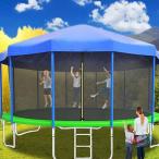 トランポリン天井子供用家庭用商業用大型日よけPVC防雨、日焼け防止、防塵屋外フィットネス大人用アクセサリー トランポリン天井子供用家庭用商業用大型日よけPV