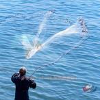 投網 魚捕獲網 手投げ 仕掛け 漁師 フィッシング スポーツ ネット 釣りキャストネット ピークル 魚取りネット 漁業用 使いやすく、広範囲に魚を捕えるネット