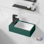 壁掛け手洗い器 ミニ洗面ボウル 陶器 排水セット付 ピークル 小さなトイレにちょうどいい コンパクトでおしゃれ シンプルで掃除しやすい 手洗いボウル 洗面鉢