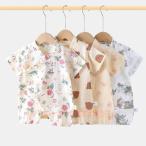  детский джинбей детский комбинезон двойной марля хлопок младенец короткий рукав новорожденный пижама .... shortall лето предмет pi-kru младенец. лето . в точности . джинбей детский комбинезон 