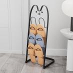  кошка лицо подставка для тапочек складной 4 для ноги подставка pi-kru тонкий компактный тапочки установить тапочки .. вход место хранения симпатичный складной возможность . удобный 