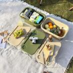  пикник корзина складной стол многофункциональный 3way место хранения корзина кейс для хранения box большая вместимость портативный крышка имеется уличный 