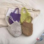  корзина сумка женский . плетеный ручная сумочка ручная сумка натуральный простой pi-kru рисовое поле . способ ko-te..., плечо тоже возможен вязание сумка . сезон чувство UP