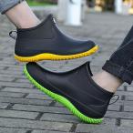 レインシューズ レディース メンズ ハイカット 大きいサイズ 長靴 おしゃれ レインブーツ ショート丈 男女兼用 防水 ペア 送料無料