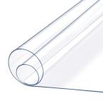 テーブルクロス 透明 ビニール テーブルマット 厚1.5mm 撥水加工 PVC 食卓 デスクマット 防水 撥油 耐熱 汚れ防止 傷防止 ダイニングテー