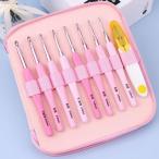  иглы для вязания крючком 8шт.@ иглы для вязания крючком плетеный крюк комплект специальный с футляром мелкие вещи красочный soft Raver рукоятка ключ игла вязание шерсть кружево вязание pi-kru.. игла .. было использовано 