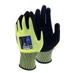 おたふく手袋(Otafuku Glove) 耐切創手袋18ゲージ薄手 切創レベルE ニトリルコートA-472 イエロー Lサイズ