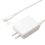 送料無料でお届けいたしますミヨシ MCO ケーブル一体型 充電用USB-ACアダプタ USB Type-C対応 3.0A出力 3.5m ホワイト IPA-CC35/WH