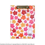 送料無料でお届けいたしますミッフィー クリップボード A4サイズ対応 フラワー オレンジ【ST-ZM ...