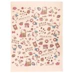 【送料無料】林(Hayashi) バスタオル ピンク 約85×115cm 片面ガーゼ マルチタオル サンリオハローキティ キティハウス KI455900