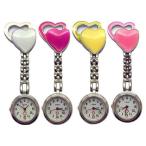 Yahoo! Yahoo!ショッピング(ヤフー ショッピング)ナースウォッチ 時計 クリップ式 おすすめ かわいい お手軽 おしゃれ ハート形 クリップ コンパクト アナログ dar-nwatchhart